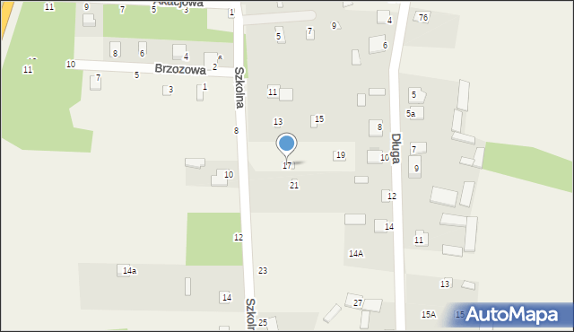 Zawiszyn, Szkolna, 17, mapa Zawiszyn