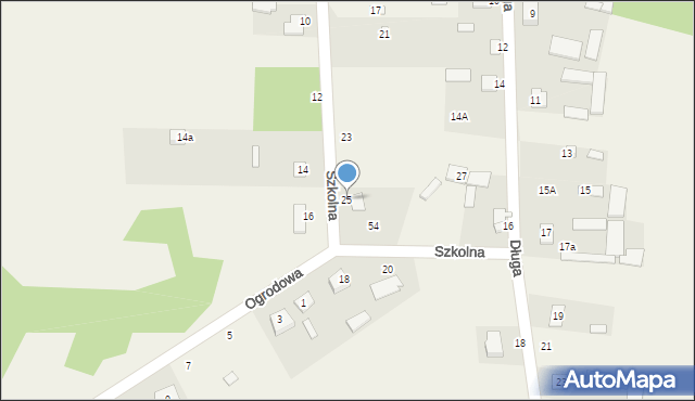 Zawiszyn, Szkolna, 25, mapa Zawiszyn