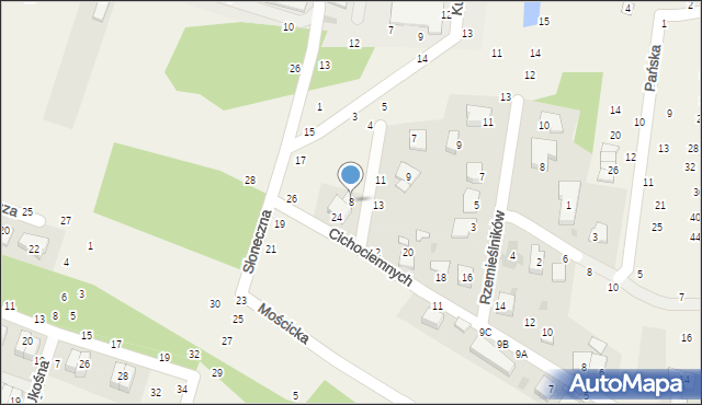 Zbylitowska Góra, Szarych Szeregów, 8, mapa Zbylitowska Góra