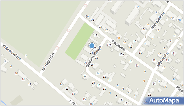 Zduńska Wola, Szaniawskiego Jerzego, 23a, mapa Zduńska Wola