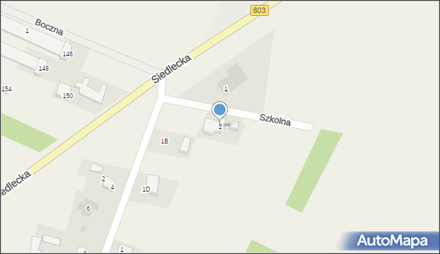 Żelków-Kolonia, Szkolna, 2, mapa Żelków-Kolonia