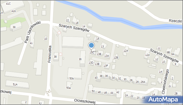 Zgorzelec, Szarych Szeregów, 13C, mapa Zgorzelec