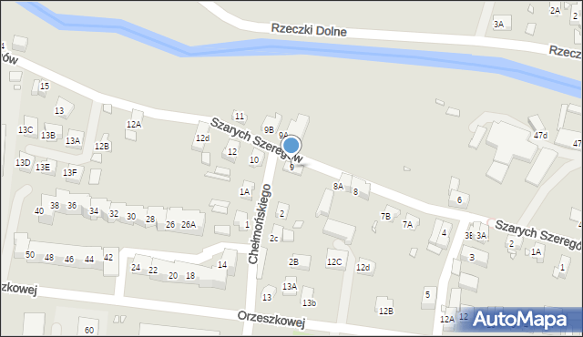 Zgorzelec, Szarych Szeregów, 9, mapa Zgorzelec