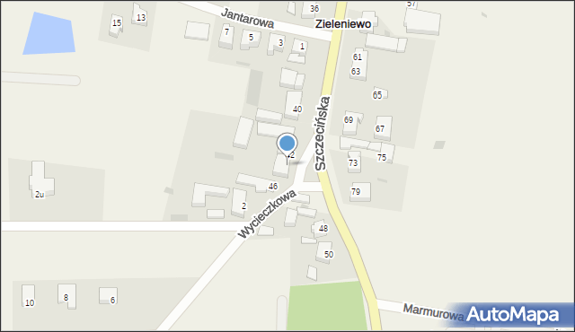 Zieleniewo, Szczecińska, 44, mapa Zieleniewo