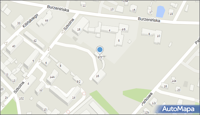 Złoczew, Szkolna, 8/3, mapa Złoczew