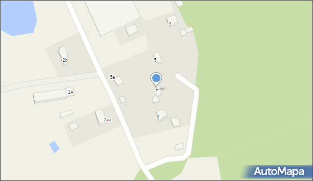 Żórawie, Szczawno, 7, mapa Żórawie