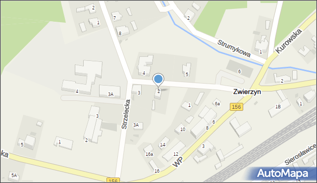 Zwierzyn, Szeroka, 2, mapa Zwierzyn