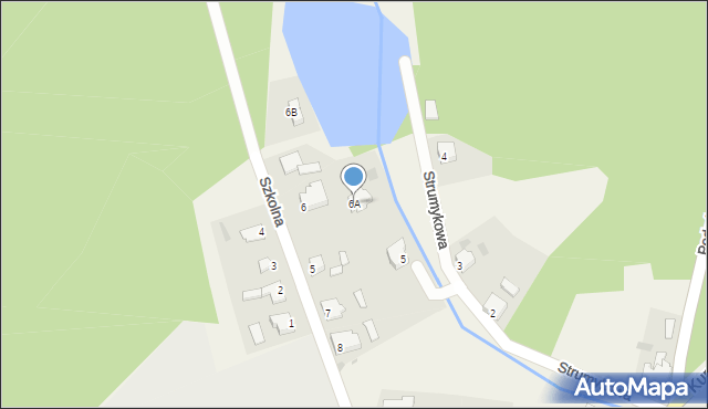 Zwierzyn, Szkolna, 6A, mapa Zwierzyn