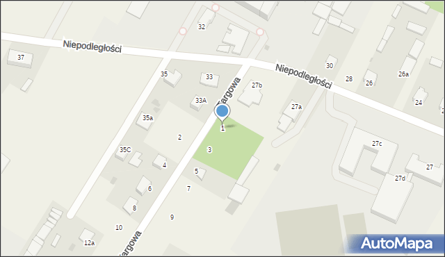 Baranowo, Targowa, 1, mapa Baranowo