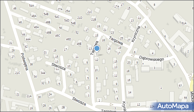 Bielsk Podlaski, Targowa, 14, mapa Bielsk Podlaski