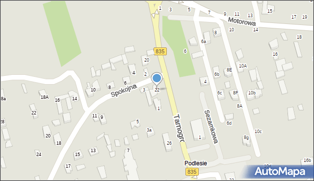 Biłgoraj, Tarnogrodzka, 22, mapa Biłgoraj