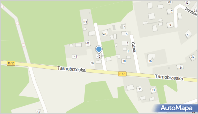 Bojanów, Tarnobrzeska, 40, mapa Bojanów