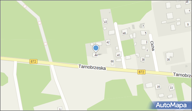Bojanów, Tarnobrzeska, 44, mapa Bojanów