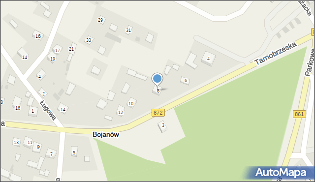 Bojanów, Tarnobrzeska, 8, mapa Bojanów