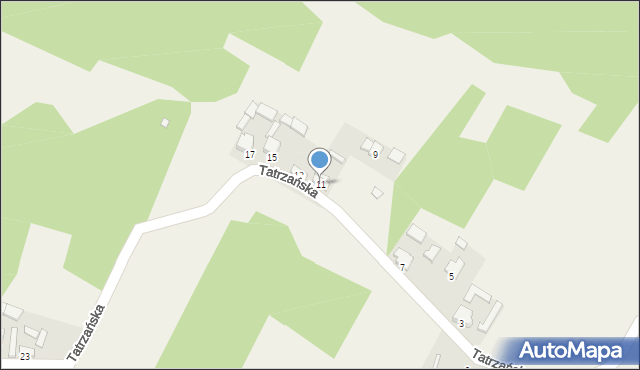 Brody, Tatrzańska, 11, mapa Brody