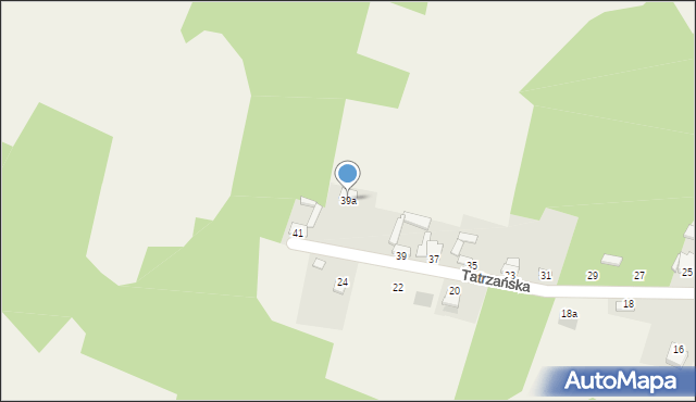 Brody, Tatrzańska, 39a, mapa Brody