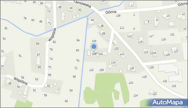 Brzozówka, Tarnowska, 106, mapa Brzozówka