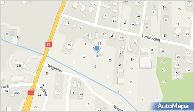 Brzozówka, Tarnowska, 16, mapa Brzozówka