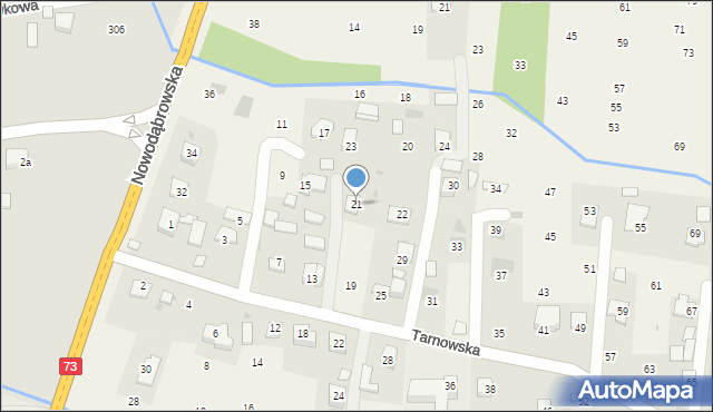 Brzozówka, Tarnowska, 21, mapa Brzozówka