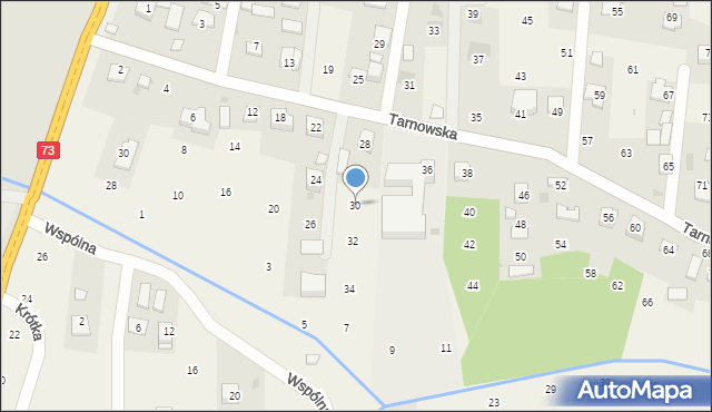 Brzozówka, Tarnowska, 30, mapa Brzozówka