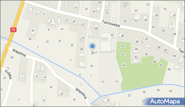 Brzozówka, Tarnowska, 32, mapa Brzozówka