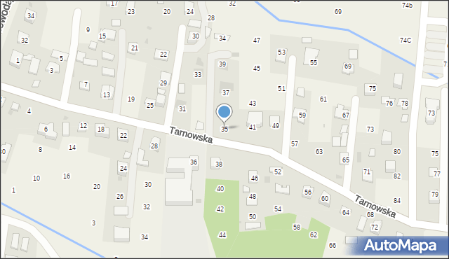 Brzozówka, Tarnowska, 35, mapa Brzozówka