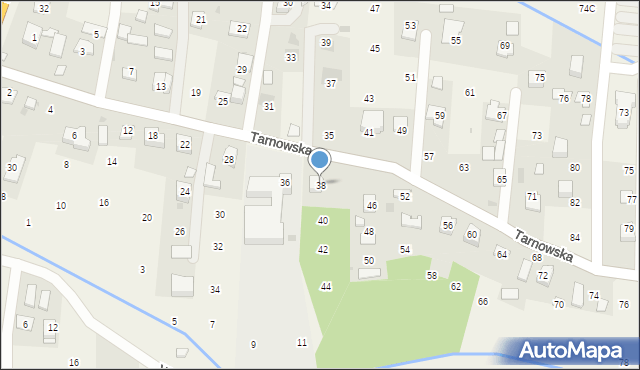 Brzozówka, Tarnowska, 38, mapa Brzozówka