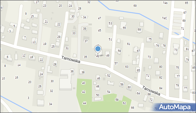 Brzozówka, Tarnowska, 41, mapa Brzozówka