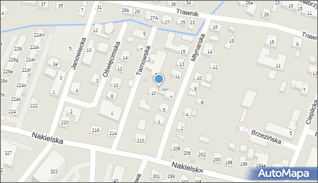 Bydgoszcz, Tarnowska, 8, mapa Bydgoszczy