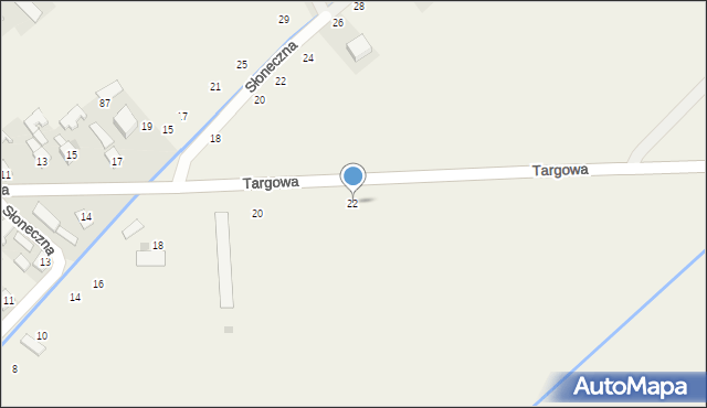 Chmielów, Targowa, 22, mapa Chmielów