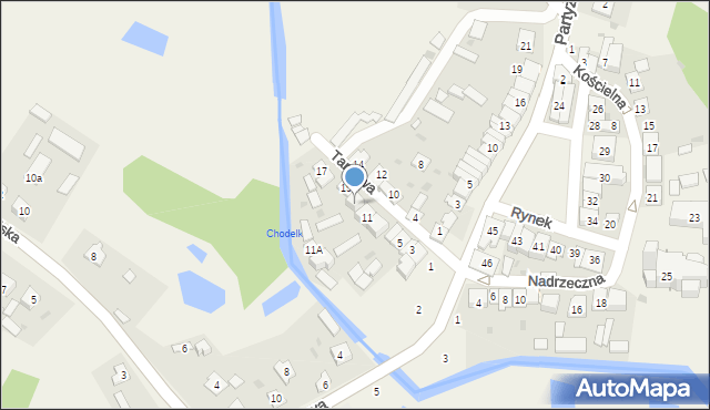 Chodel, Targowa, 13, mapa Chodel