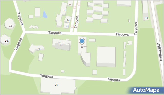 Chorzów, Targowa, 11, mapa Chorzów