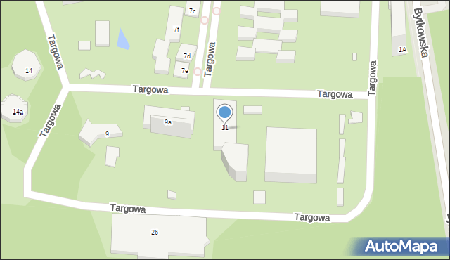 Chorzów, Targowa, 11, mapa Chorzów