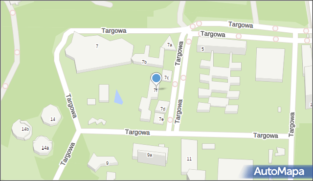 Chorzów, Targowa, 7f, mapa Chorzów