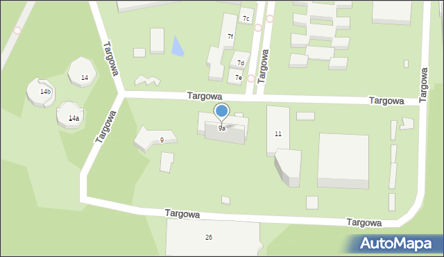 Chorzów, Targowa, 9a, mapa Chorzów