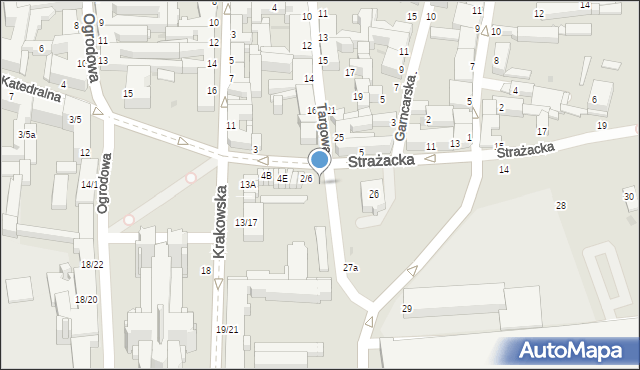 Częstochowa, Targowa, 18/22, mapa Częstochowy
