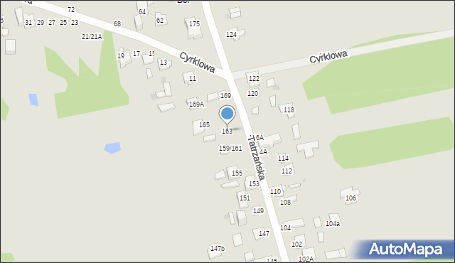 Częstochowa, Tatrzańska, 163, mapa Częstochowy