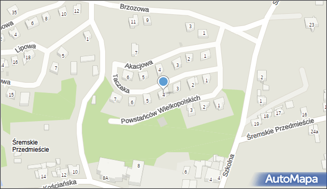 Dolsk, Taczaka Stanisława, 4, mapa Dolsk