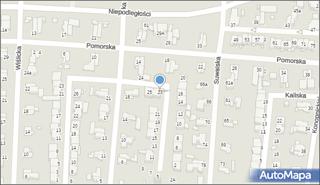 Elbląg, Tarnowska, 23, mapa Elbląga