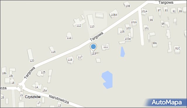 Garwolin, Targowa, 113, mapa Garwolin