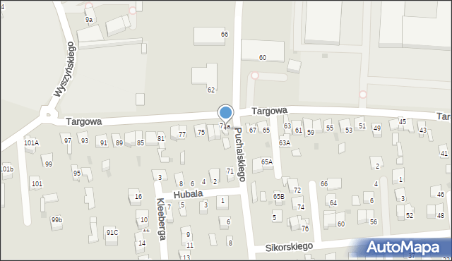 Garwolin, Targowa, 71, mapa Garwolin