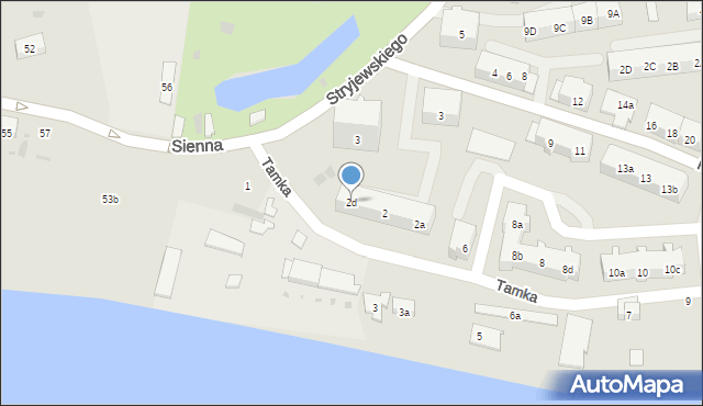 Gdańsk, Tamka, 2d, mapa Gdańska