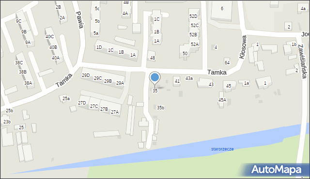 Gdańsk, Tamka, 39, mapa Gdańska