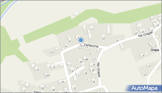 Gilowice, Tartaczna, 5, mapa Gilowice