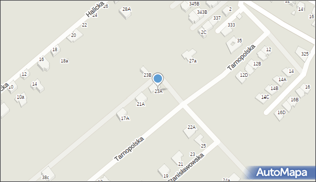 Gliwice, Tarnopolska, 23A, mapa Gliwic