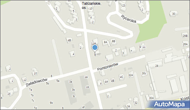 Gorzów Wielkopolski, Tartaczna, 6, mapa Gorzów Wielkopolski