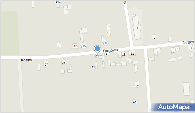 Grabów, Targowa, 21, mapa Grabów