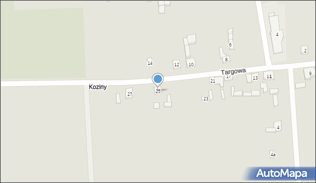 Grabów, Targowa, 25, mapa Grabów