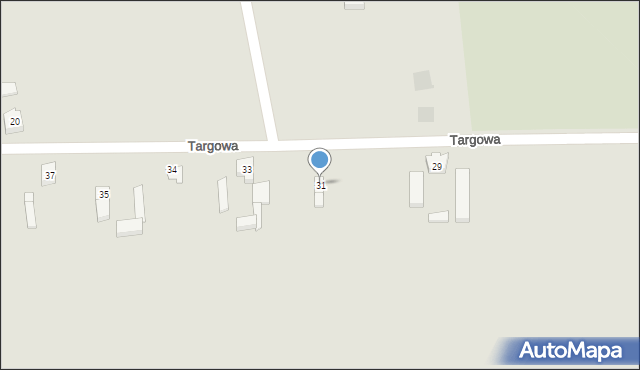 Grabów, Targowa, 31, mapa Grabów