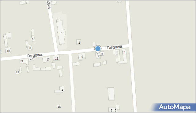 Grabów, Targowa, 7, mapa Grabów